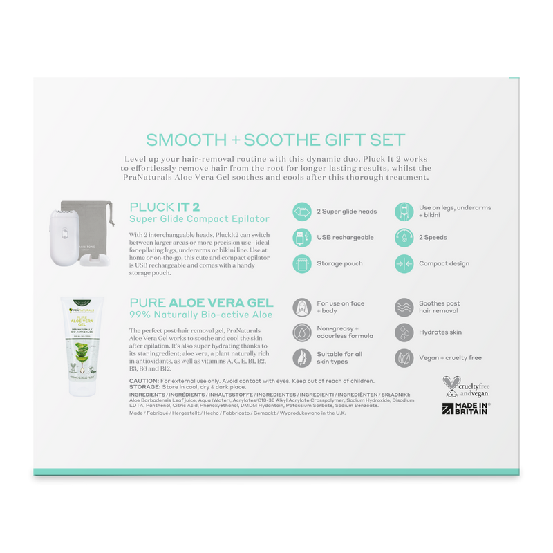MAGNITONE Pluck It 2 Smooth + Soothe Duo | Back of box