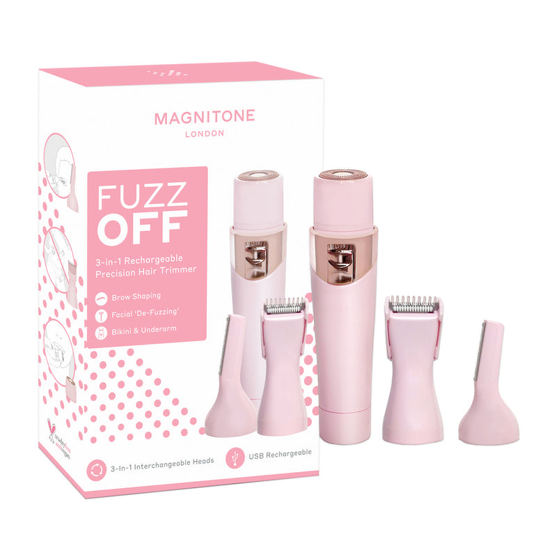 MAGNITONE Fuzz Off 3 in 1 Rechargeable Precision Trimmer with Box
