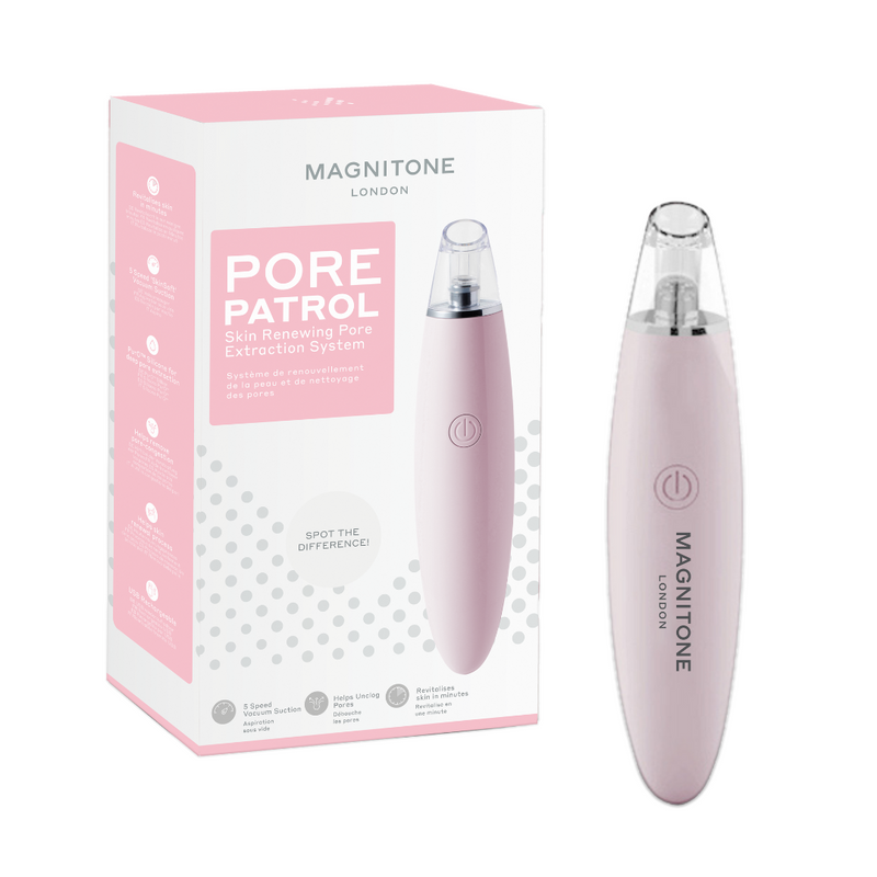 PorePatrol Skin Renewing Pore Extraction System (Pink) with box | MAGNITONE London