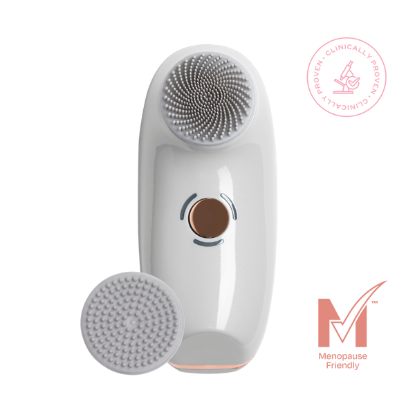 MAGNITONE BareFaced3 Vibra-Sonic Cleanse + Massage Brush | Clinically proven Vibra-Sonic Technology | Menopause friendly
