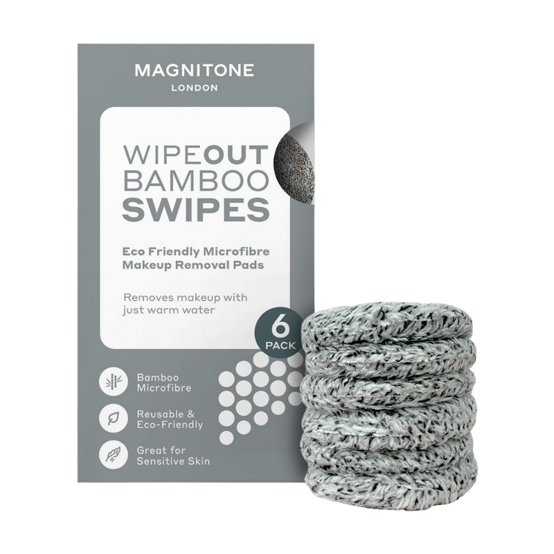 MAGNITONE Wipeout Bamboo Microfibre Cleansing Duo | Bamboo swipes with box