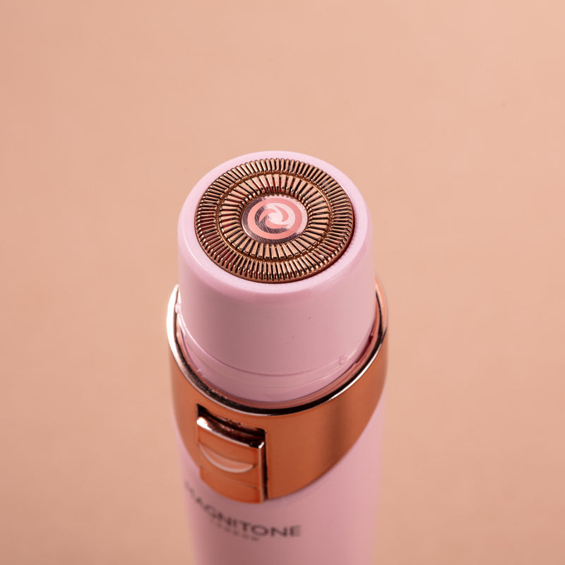 Magnitone FUZZOFF Pink Precision Trimmer with head for Peach Fuzz