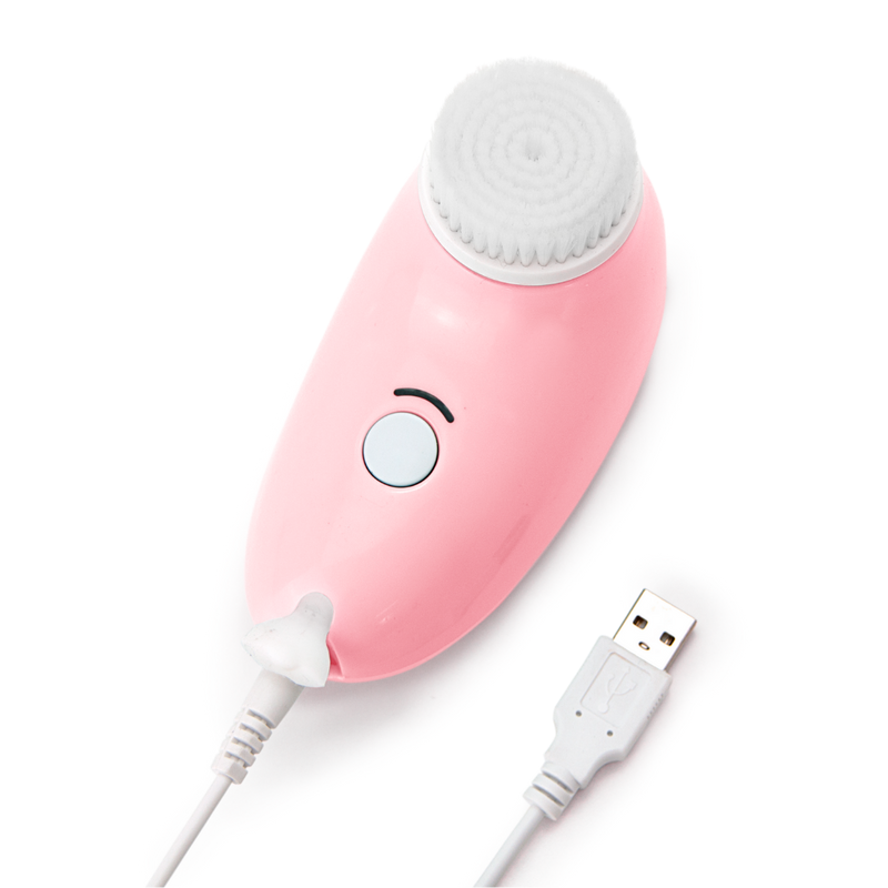Magnitone London first Step Vibra-Sonic cleansing Brush Pink USB Rechargeable